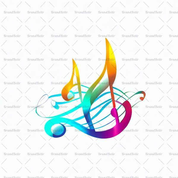 Abstrakte Musiknoten